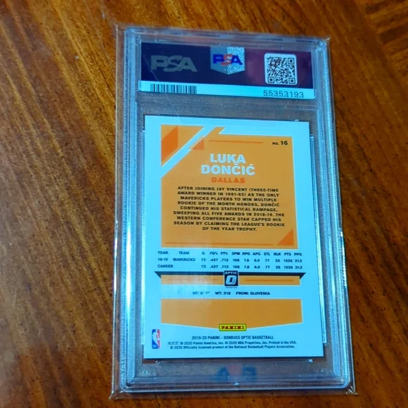 Luka 'Don' Doncic gem Mint perfect '10' PSA